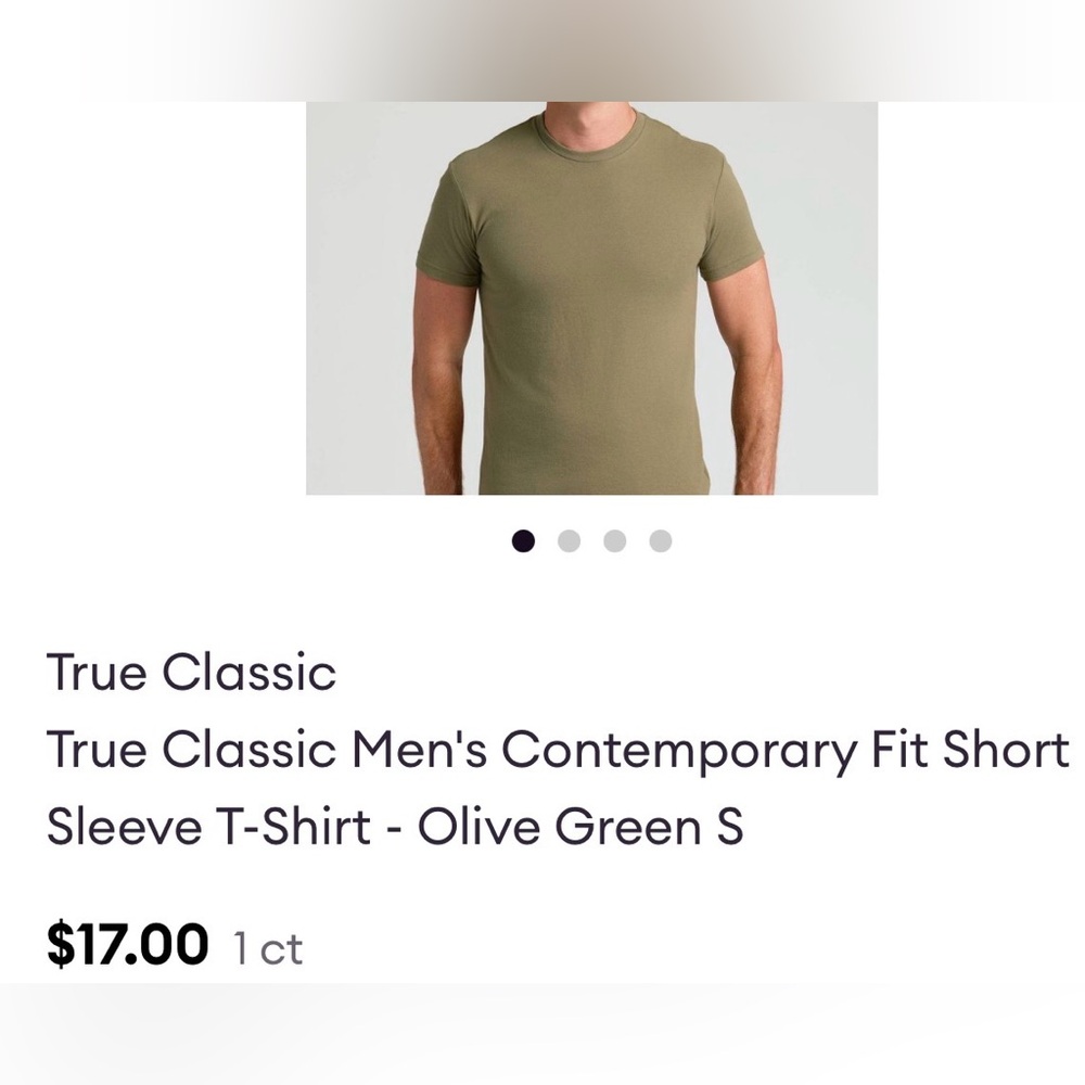 Men's “True Classic” T-Shirt Set in Green, Olive, Forest and Brown. (Large) - Picture 5 of 5